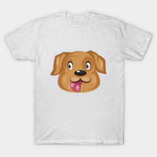 Cute Brown dog, illustration T-Shirt